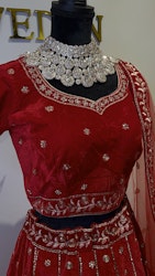 lehenga  red