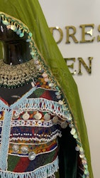 Afghan dress dark green