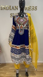 Afghan dresss navy blue