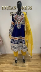 Afghan dresss navy blue