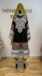 Afghan dress olivgreen