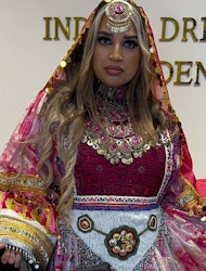 Afghan dress pink