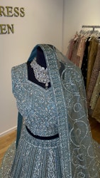 Bridal lehenga turquoise