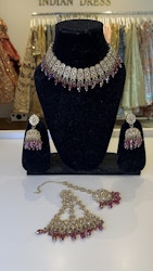 Necklace set maroon