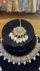Necklace set gold/white