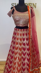 Lehenga mix color