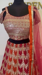 Lehenga mix color