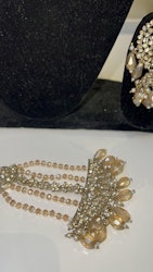 Necklace set gold/brown