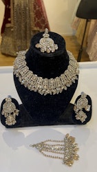 Necklace set gold/brown
