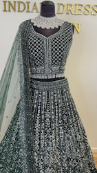 Lehenga battle Green