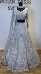 Lehenga white/multi