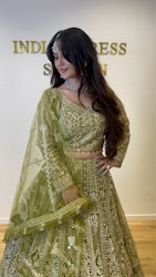 Lehenga light olive color