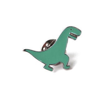 Söt lekfull dinosauriebrosch Pin