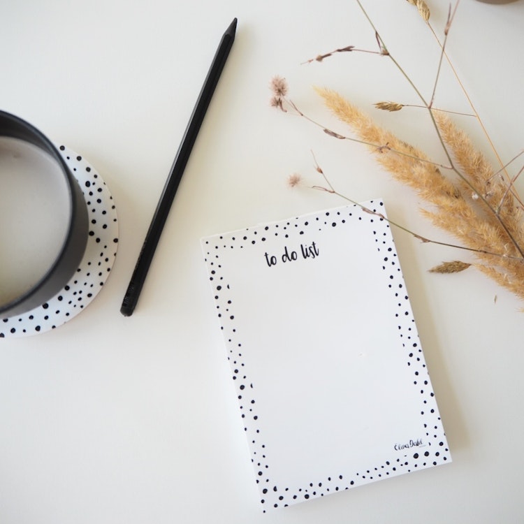 Anteckningsblock To do list Dots Magnet - Elina Dahl