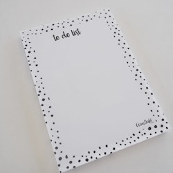 Anteckningsblock To do list Dots Magnet - Elina Dahl