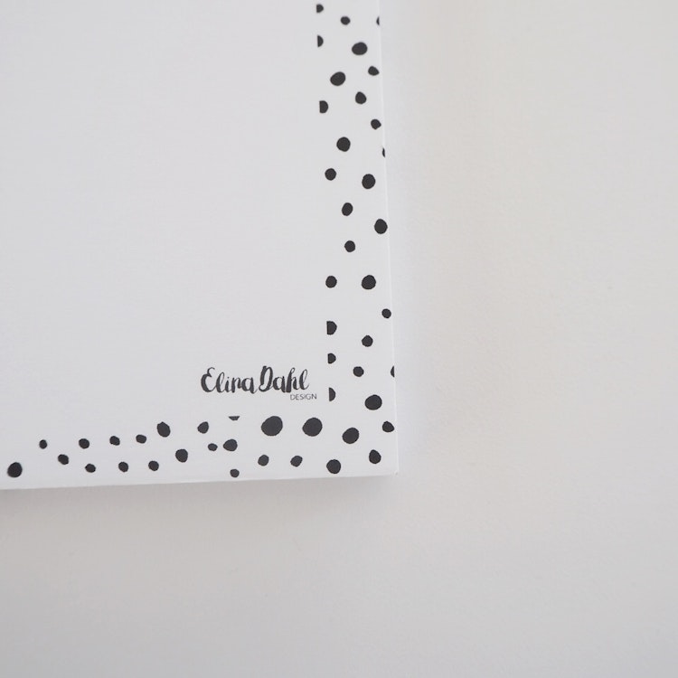 Anteckningsblock To do list Dots Magnet - Elina Dahl