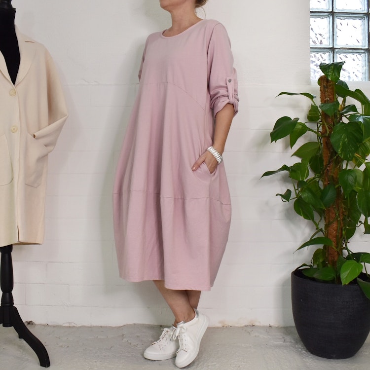 ANDRASORTERING Sweatshirtklänning ROSA S/M