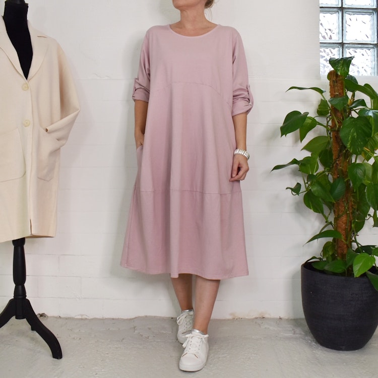 ANDRASORTERING Sweatshirtklänning ROSA S/M