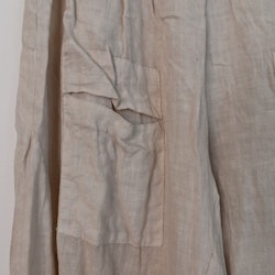 Byxkjol i linne BEIGE