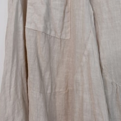 Byxkjol i linne BEIGE