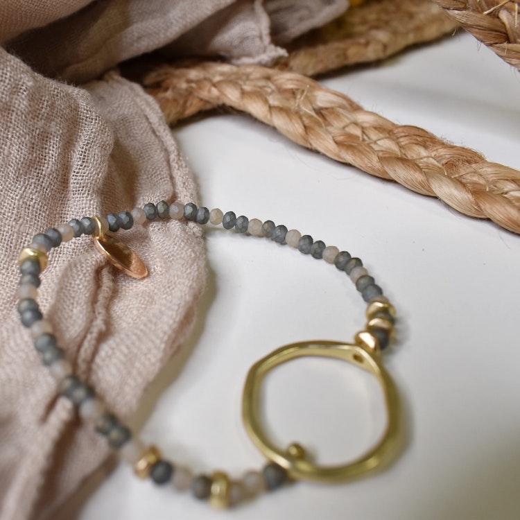 Armband Jennifer BEIGE/GULD - The Moshi