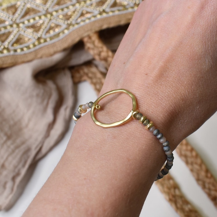 Armband Jennifer BEIGE/GULD - The Moshi