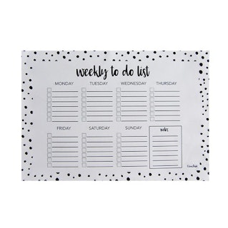 Weekly to do list A4 Dots - Elina Dahl