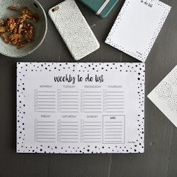 Weekly to do list A4 Dots - Elina Dahl