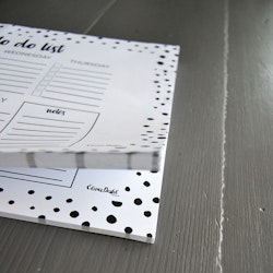 Weekly to do list A4 Dots - Elina Dahl