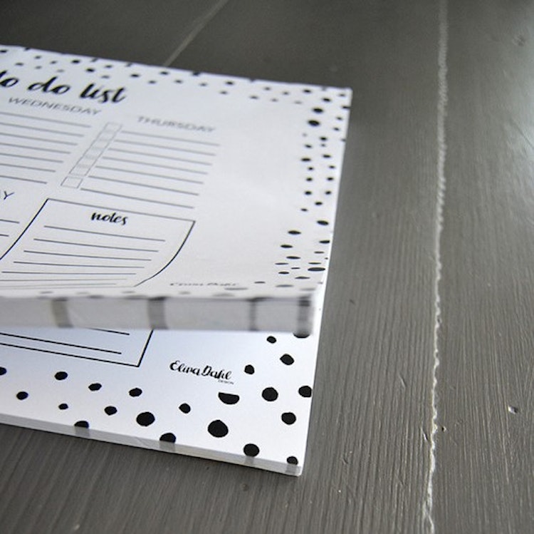 Weekly to do list A4 Dots - Elina Dahl