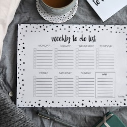 Weekly to do list A4 Dots - Elina Dahl