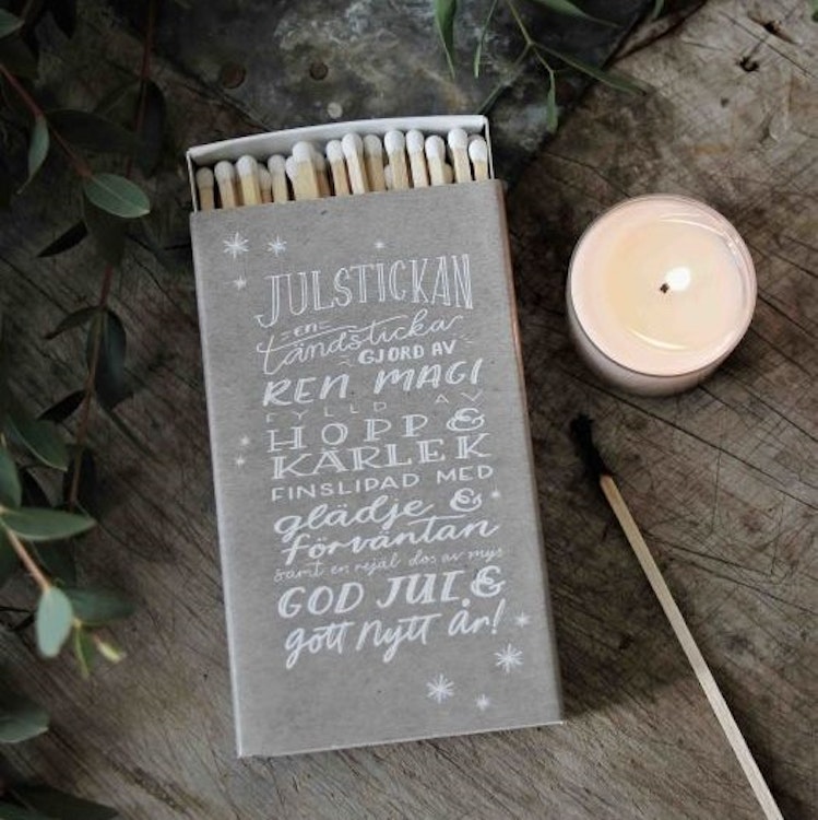 Tändsticksask Julstickan TAUPE - Majas Cottage