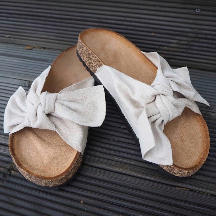 Sandal med rosett BEIGE - Bello Star