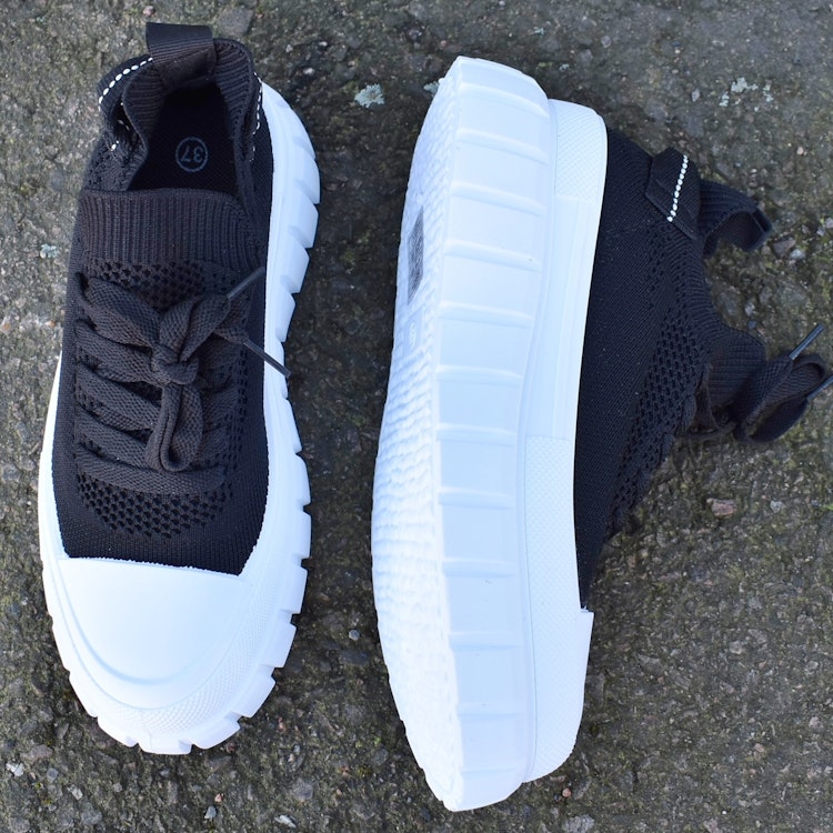 Sneakers Chunky SVART/VIT