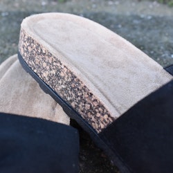 Sandal med liten rosett SVART - Bello Star
