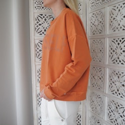 Sweatshirt med tryck Over Size BRONZE - Ajlajk