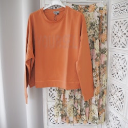 Sweatshirt med tryck Over Size BRONZE - Ajlajk