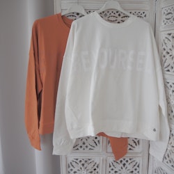 Sweatshirt med tryck Over Size BRONZE - Ajlajk