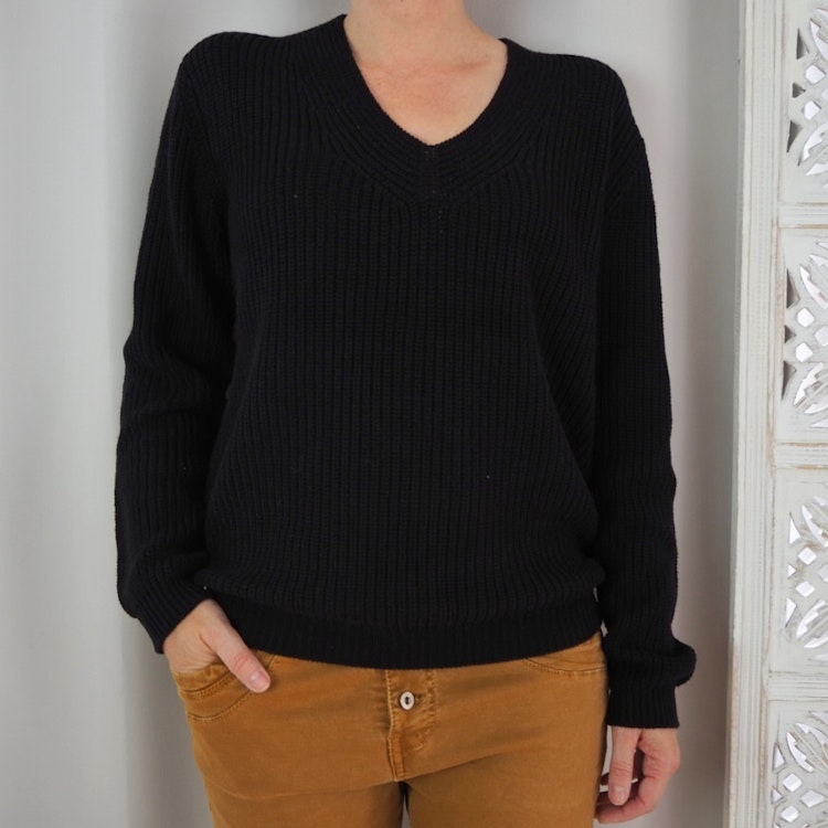 Pullover Caia SVART - Saint Tropez