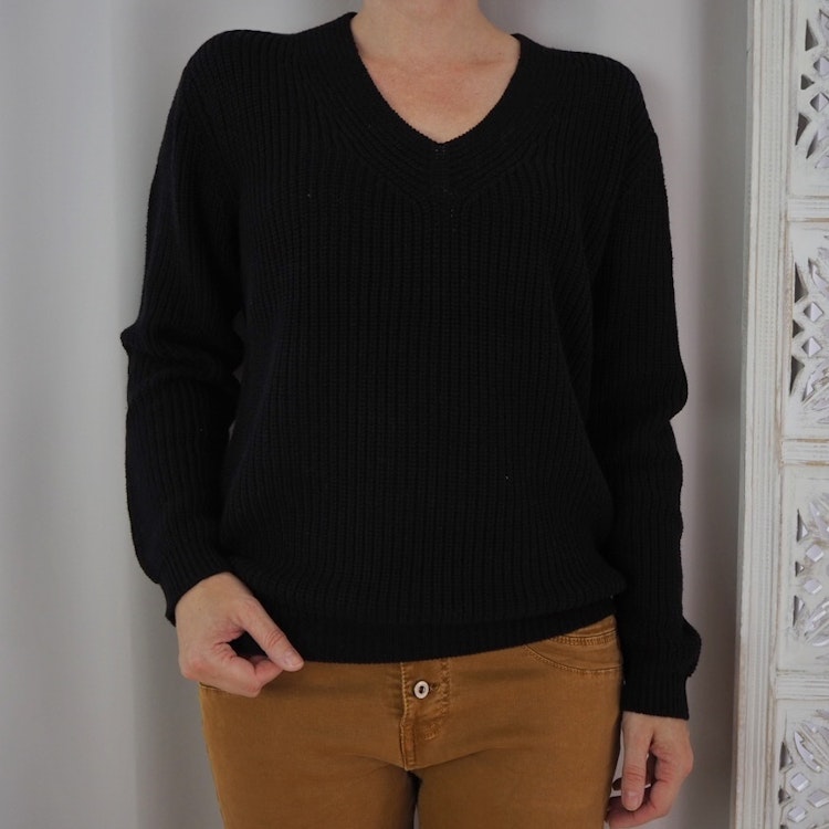 Pullover Caia SVART - Saint Tropez