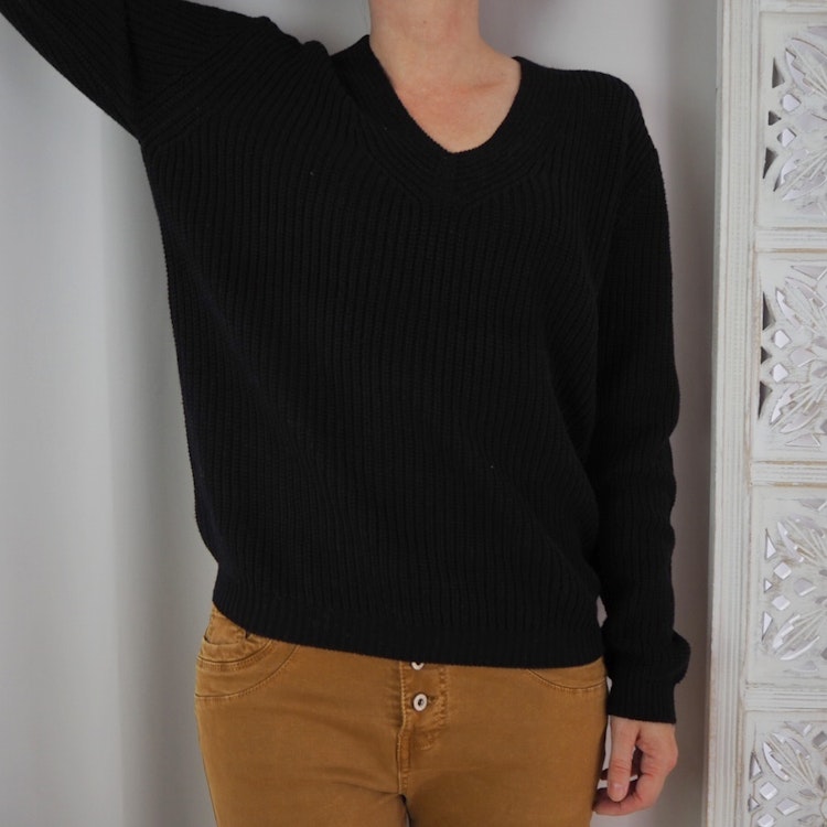 Pullover Caia SVART - Saint Tropez