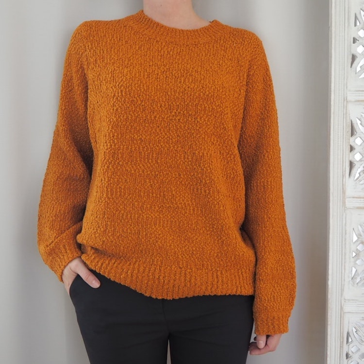 Stickad pullover Celeste LEATHER BROWN - Saint Tropez