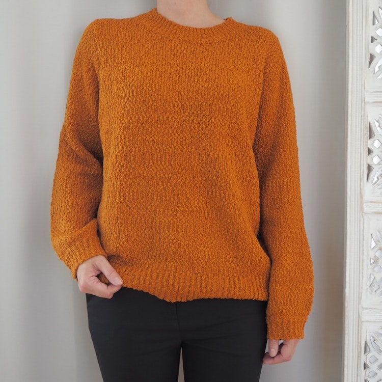 Stickad pullover Celeste LEATHER BROWN - Saint Tropez