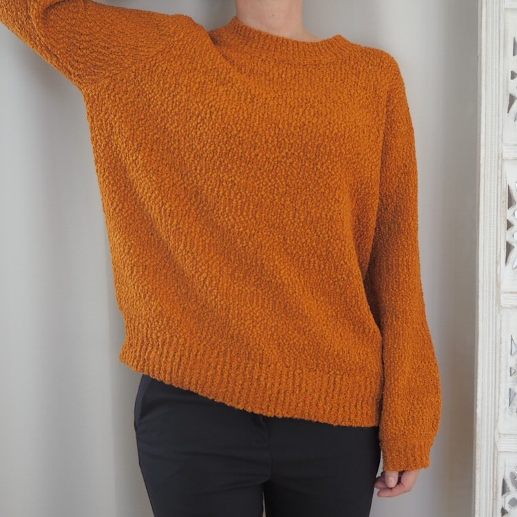 Stickad pullover Celeste LEATHER BROWN - Saint Tropez