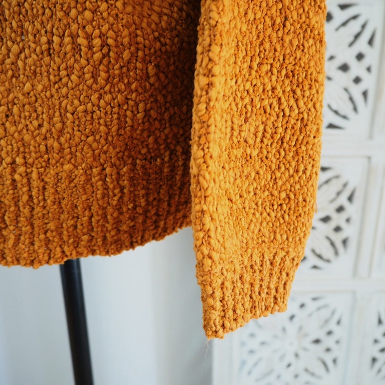Stickad pullover Celeste LEATHER BROWN - Saint Tropez