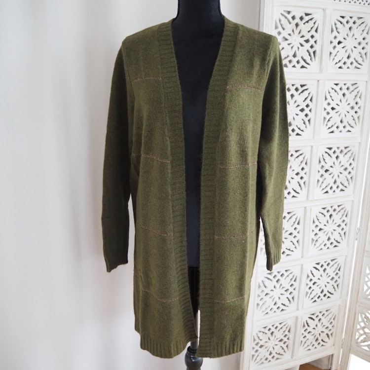 Cardigan Danna ARMY GREEN MELANGE - Saint Tropez