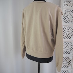 Collegetröja med volang BEIGE - d´NADA