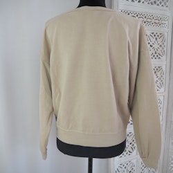 Collegetröja med volang BEIGE - d´NADA