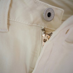 Stretchjeans med fransar KRÄMVIT/BEIGE - 3D Denim