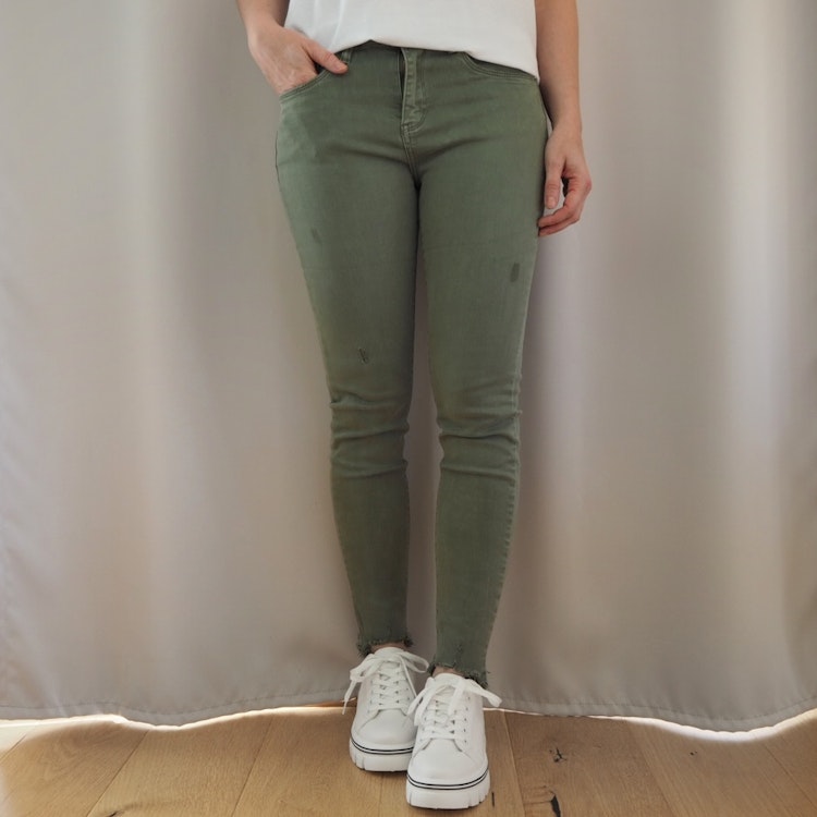 Stretchjeans med fransar ARMY - 3D Denim